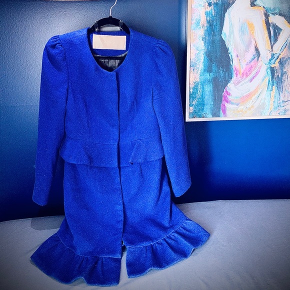 Orchily deep blue pea coat - Picture 1 of 4